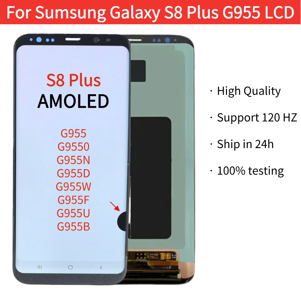 AMOLED For Samsung Galaxy S8 Plus Display G955 G955N G955W Touch Screen Replacement Part