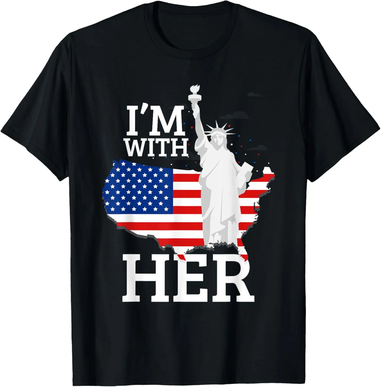 

Футболка с рисунком флага США «Я с ее статуей Свободы» Патриотическая футболка для летних каникул