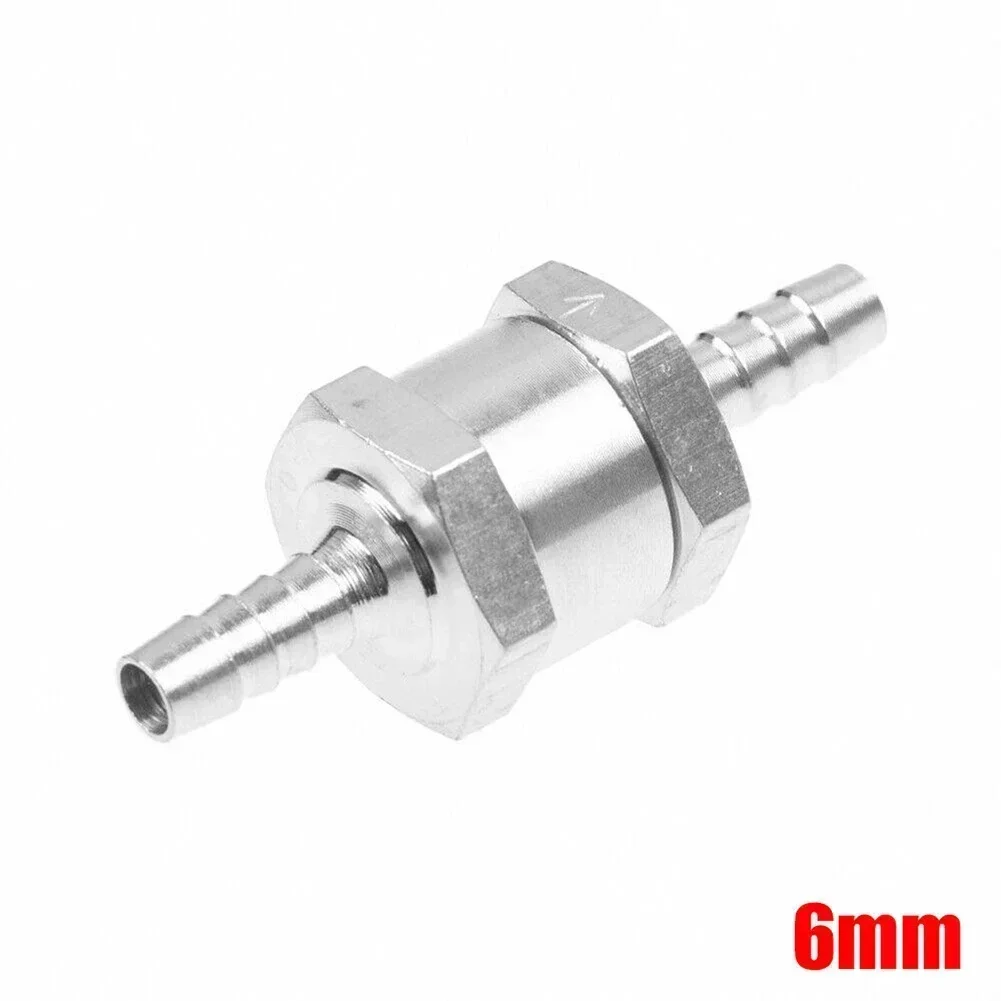 6/8/10/12mm New Check Valves Aluminum Way Check Valve Fuel Water Vapor Air Vacuum For Car Dieselgasoline Pressure 0.2-6 Bar