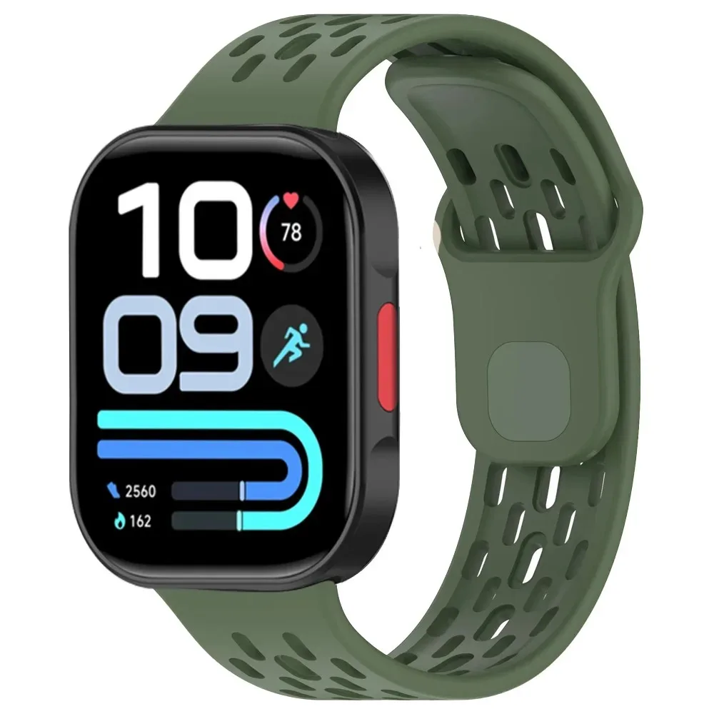 Sport-Silikonarmband für Redmi Watch 6 Active-6 Lite/6 5 4 Atmungsaktiver Stil Verstellbares Armband für Xiaomi Mi Band 10-9-8 Pro – Detail 9