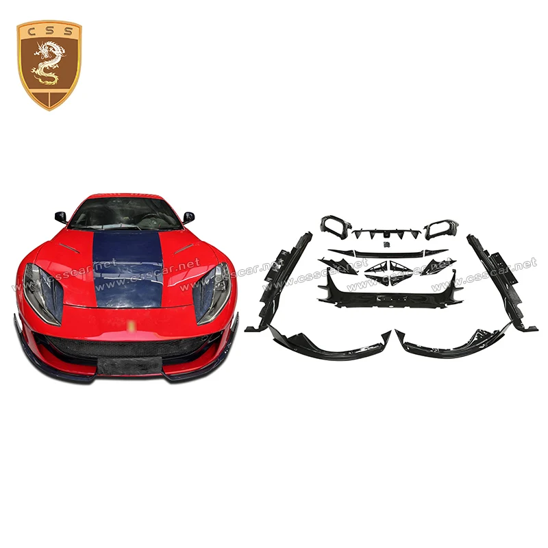 

Dry Carbon MSY Design Body Kit for Ferrari 812 Superfast 2017 Car Front Lip Wrap Angle Side Skirt Rear Bumper Diffuser Vent Wing