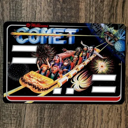 Comet Arcade  Metal Wall Video Game Sign