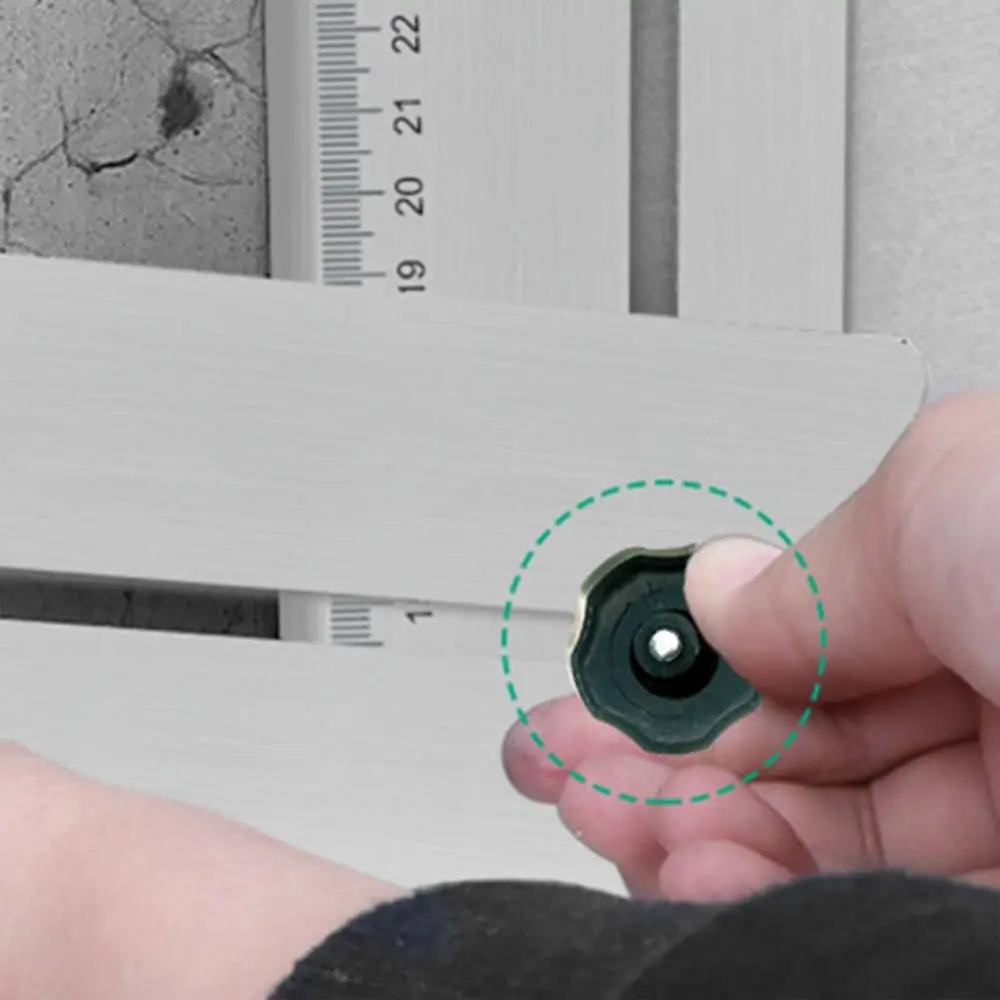1pcsAdjustable Tile Locator To Wall Marking Position Ruler Ceramic Hole Cutter Tile Drill Marble Opener Construction Tool image 4