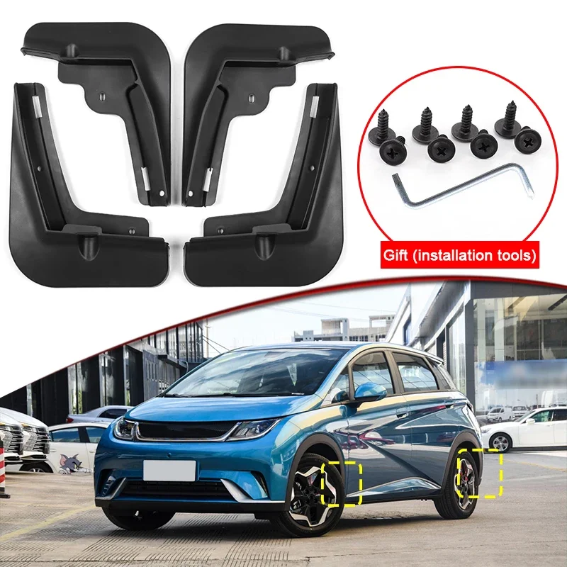 

Car Styling For BYD Dolphin EA1 ATTO 2 2021-2023 Car Mud Flaps Splash Guard Mudguards MudFlaps Front Rear Fender Auto Accessory