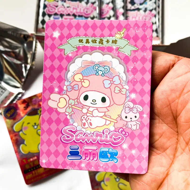 2024New Hello Kitty Sanrio Kuromi Card Trading Card All Saints\' Day Game My Melody Booster Box Cartoon Cute Collection Christmas