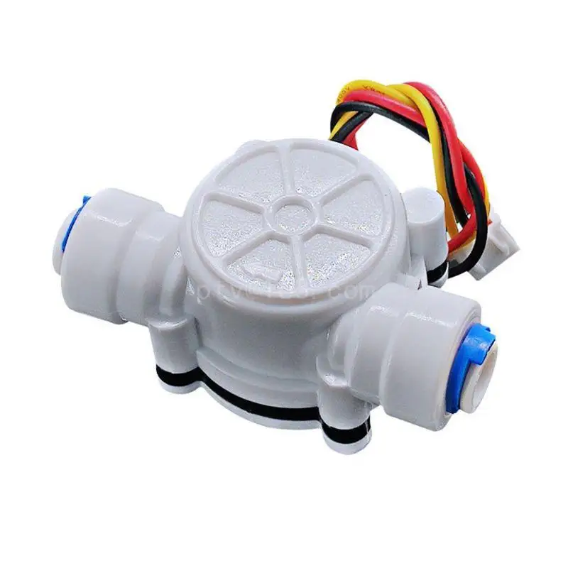 Easy to Install 2 Points PE Pipe Water Flow Flowmeter Easy to Install 1/4