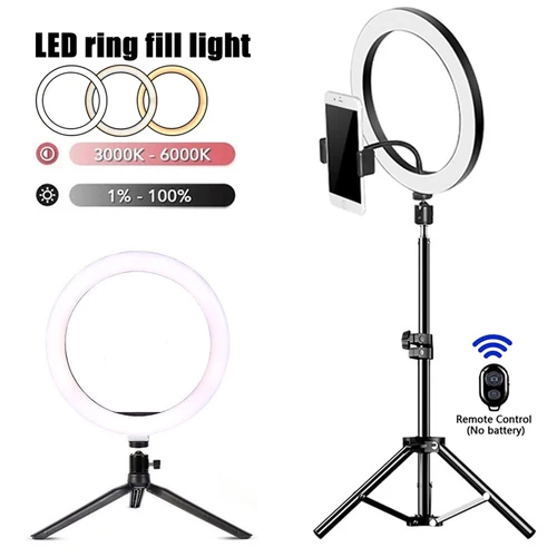 Anillo De Iluminación Led Para Selfie, Lámpara Fotográfica