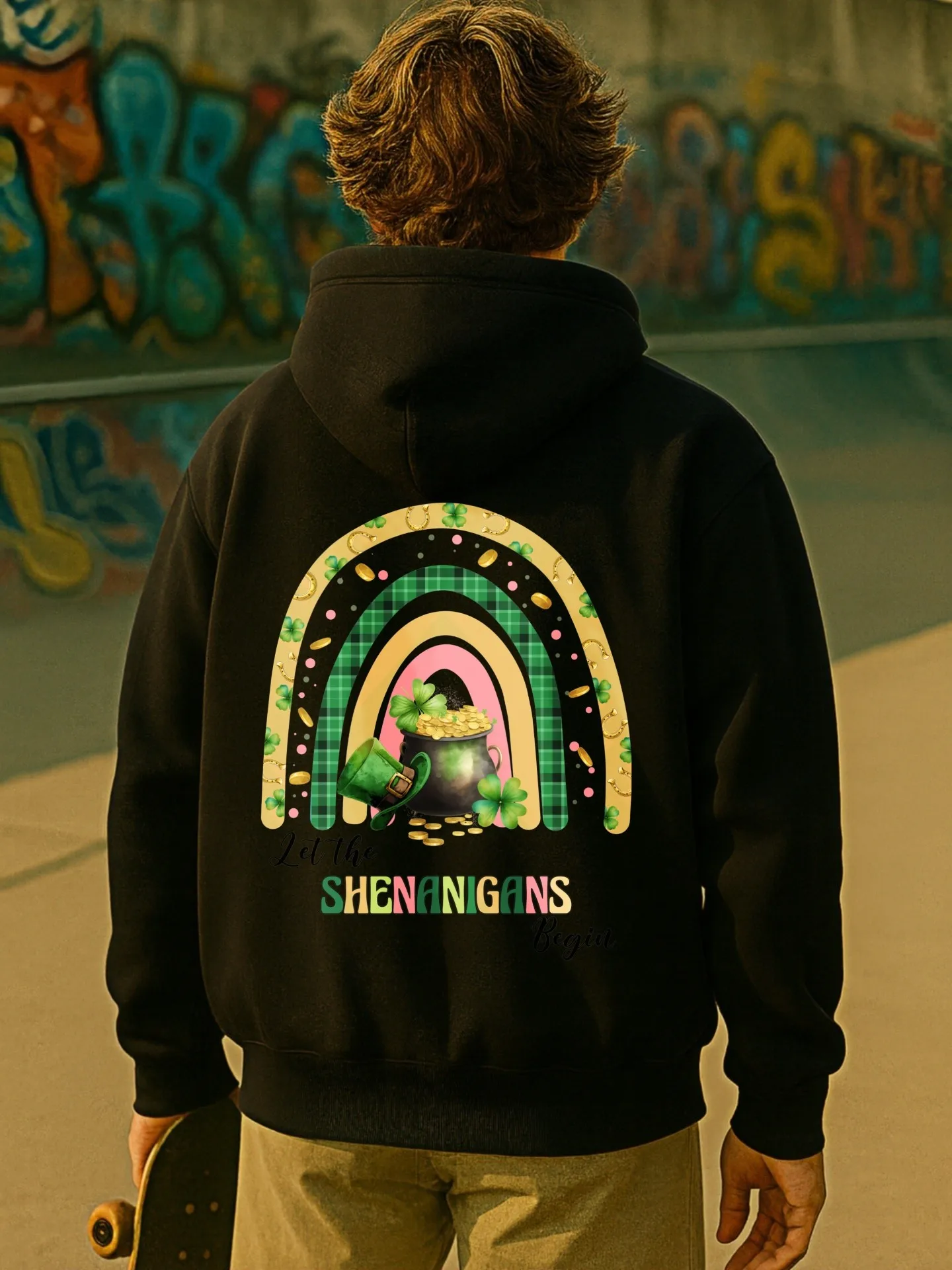 Мужская толстовка с графическим рисунком, мультяшный принт, повседневный стиль, на флисовой подкладке, для мужчин, для повседневной носки, осенние мужские наряды