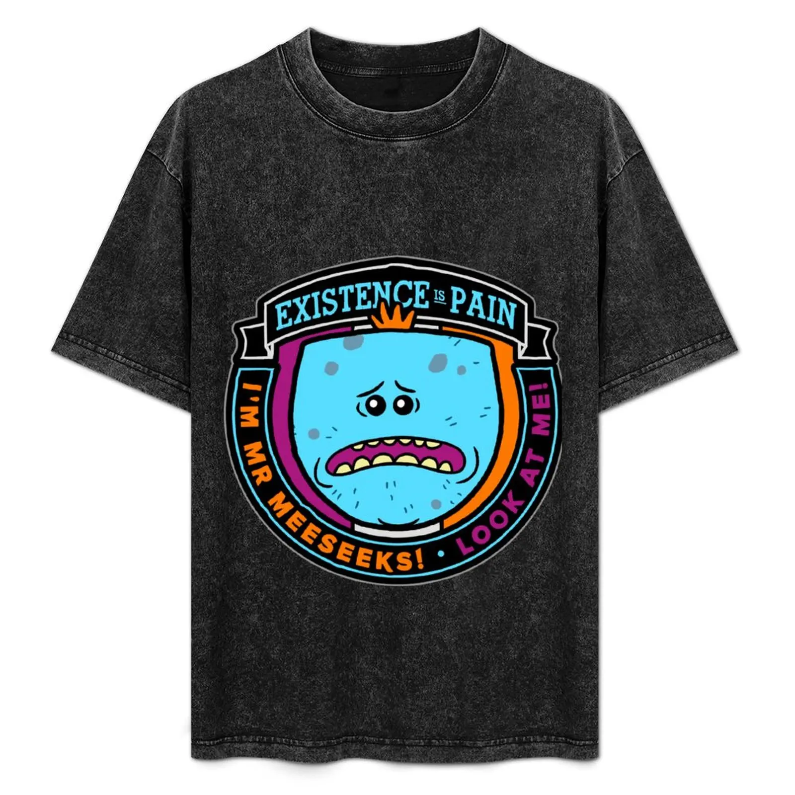 

Existence Is Pain Mr. Meeseeks Logo T-Shirt Sports Basic Short Sleeve T-Shirt