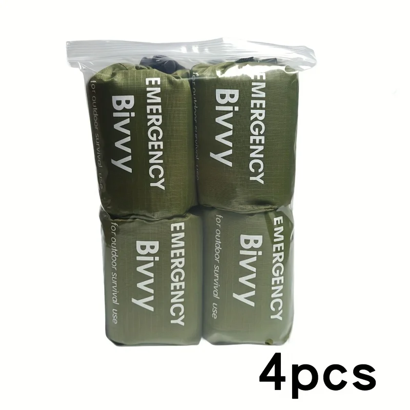 

4PCS emergency sleeping bag portable emergency blanket insulation bag