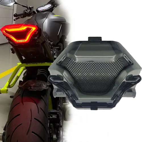 Imagen 1 del producto Luz trasera de freno para motocicleta, intermitentes LED integrados para Yamaha R3, R25, MT03, MT-03, MT07, MT-07, MT-25, FZ-07