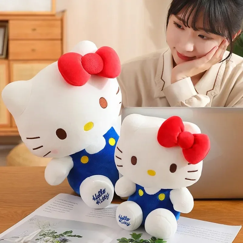 1-10 pezzi Hello Kitty Anime Hello Kitty giocattoli di peluche Plushier morbido cuscino regali di compleanno per ragazze Kawaii Hello Kitty bambole di peluche