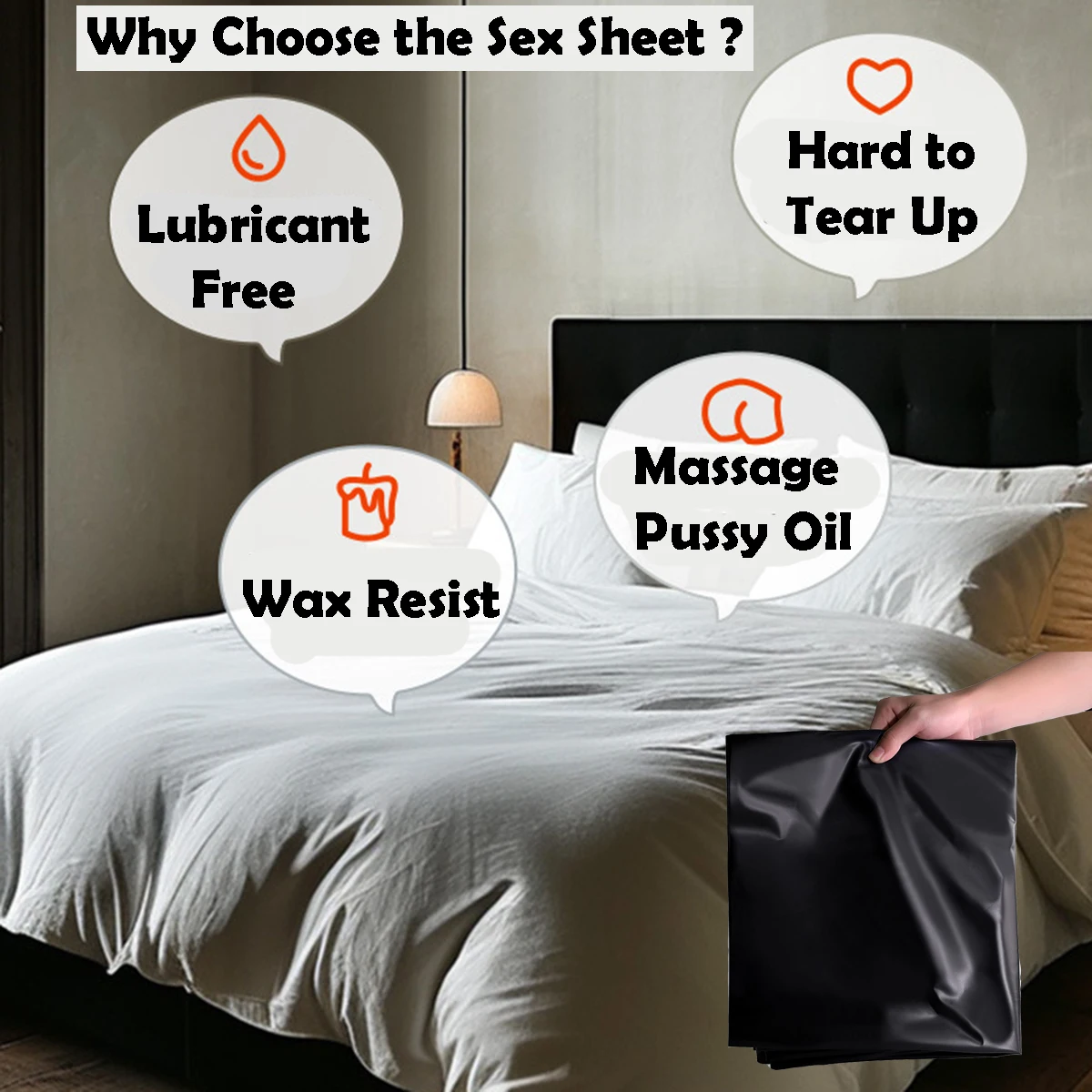 الكبار لعبة الجنس ورقة الشمع النفط زيوت التشحيم مقاوم للماء BDSM غطاء السرير زوجين الجنس تدليك قابلة لإعادة الاستخدام 2 متر غطاء سرير 18 + الجنس المنتج