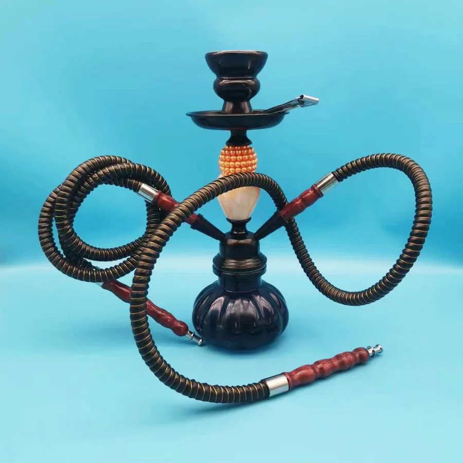 New Arabian Hookah Complete Single And Double Glass Bottle Hookah Collection Hose Fittings