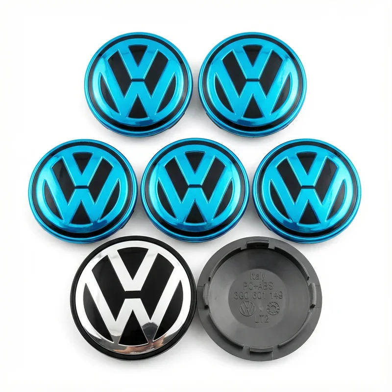 

Car Sticker Emblems 4pcs 55mm 56mm 65mm 70mm 76mm Car Wheel Center Caps Hubcap Cover For VW Volkswagen Jetta MK5 Golf Passat Sty