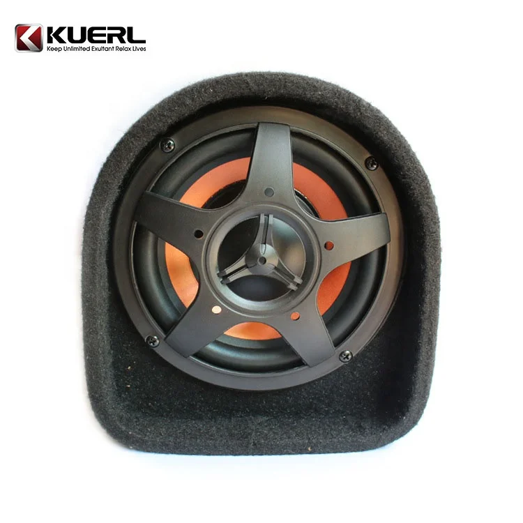 China Factory High Quality Big Power 6/8/10 Inch Car Active Subwoofer 12V Bass Tube Car Subwoofer with cable