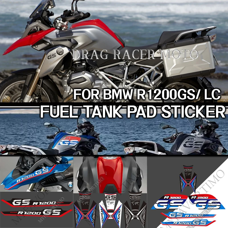 Tank Pad Stickers For BMW R1200GS R1200 R 1200 GS LC Rallye Rally Extension Extender Fairing Fender Decal Adventure Protection
