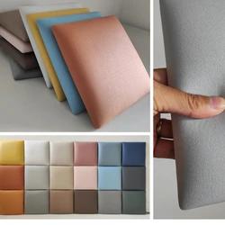 30cm Self adhesive Artificial Leather Headboard Tatami Wall Enclosure Soft Bag Bedside Crash Back Cushion Background Wall Decor