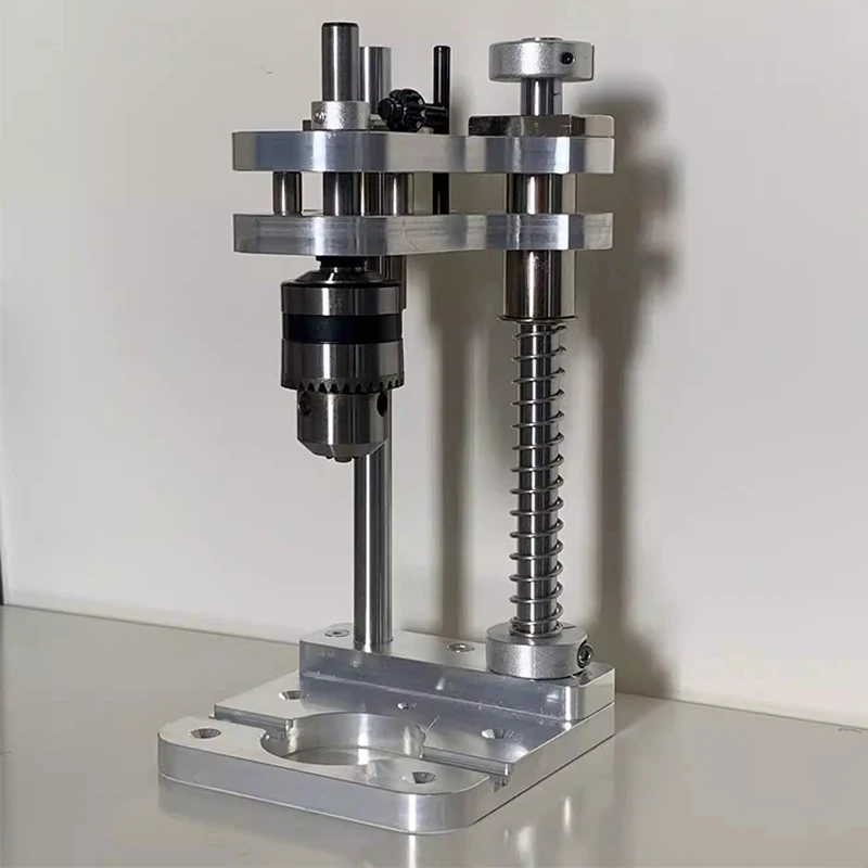 

20CM Woodworking Drill Jig Vertical Drilling Positioning Tool Mini Desktop Drill Stand for Cordless Drills and DIY Projects