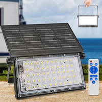 Solar Flood Light Outdoor Flodable LED Work Light 50w Solar Powered Waterproof Security Lights for Garage Fence Garden Camp Hike