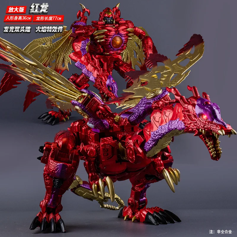 Transformation Toy Robot Can Luminous Mecha Model Beast Machines Transformers Red Dragons Figure Collect Ornaments Toys Gifts