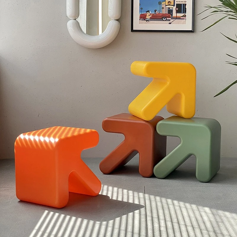 

Nordic household children's chair, simple and thickened plastic