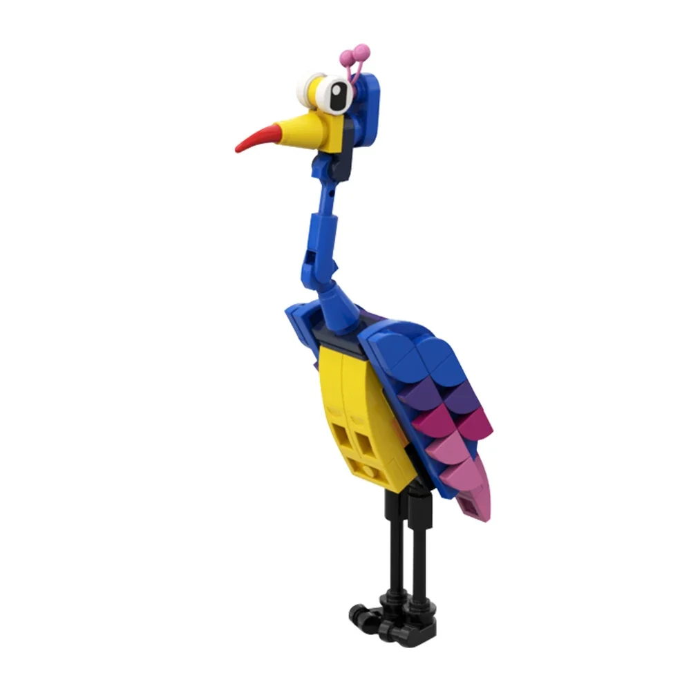 Gobricks MOC Anime Colorful Giant Bird kevinedss Building Block set Travelings Movie Animal Bird Education Brick Toys Kids Gift