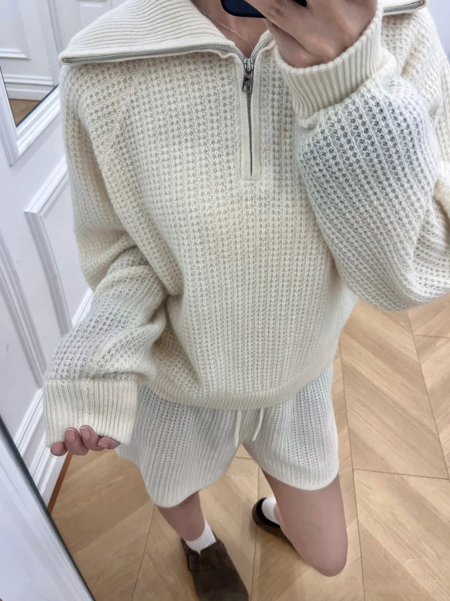 Cintura alta plisada Casual dulce ajuste orts coreano Sle suelto versátil con cinturón orts mujer Faion verano transpirable