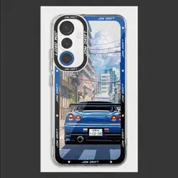 CAR-JDM Case for Samsung Galaxy A35 A55A53 A54 A73 A34 A33 A25 A24 A13 A14 A15 5G Transparent Soft