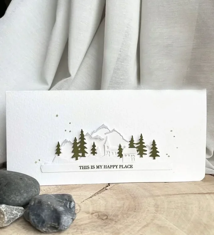 جديد الحرفية المعادن قطع يموت قطع يموت العفن شجرة منزل حافة الجانب سجل القصاصات ورقة كرافت سكين قالب شفرة لكمة الإستنسل يموت