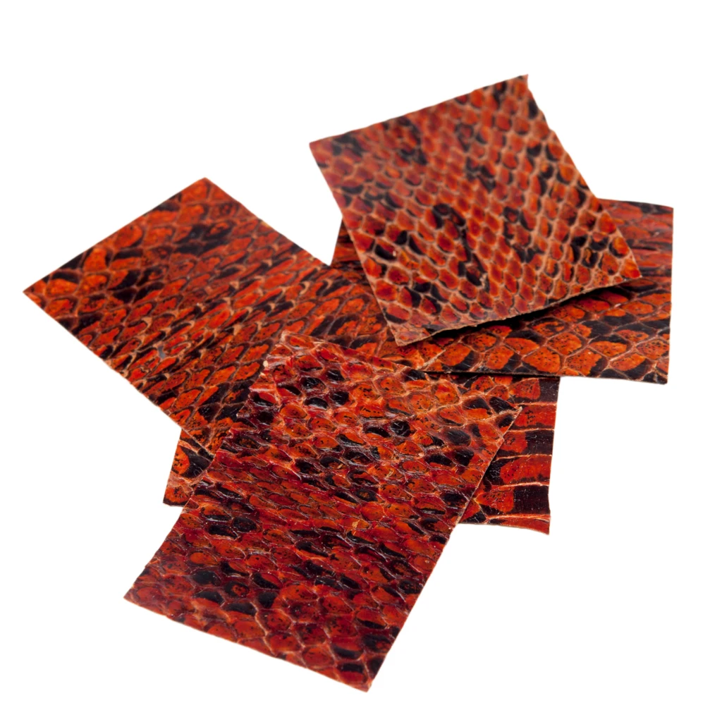 NAOMI 10 PCS Bow Skin Snake Skin Leather for Wrapping Violin Frog 2.5x3.5cm Bow Skin Violin Parts Accessories New