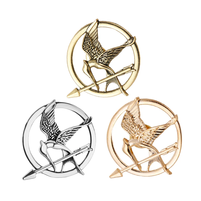 Film And Television Peripheral Accessories, Hunger Game Logo, Mocking Bird Brooch, Pin, Badge Accessories