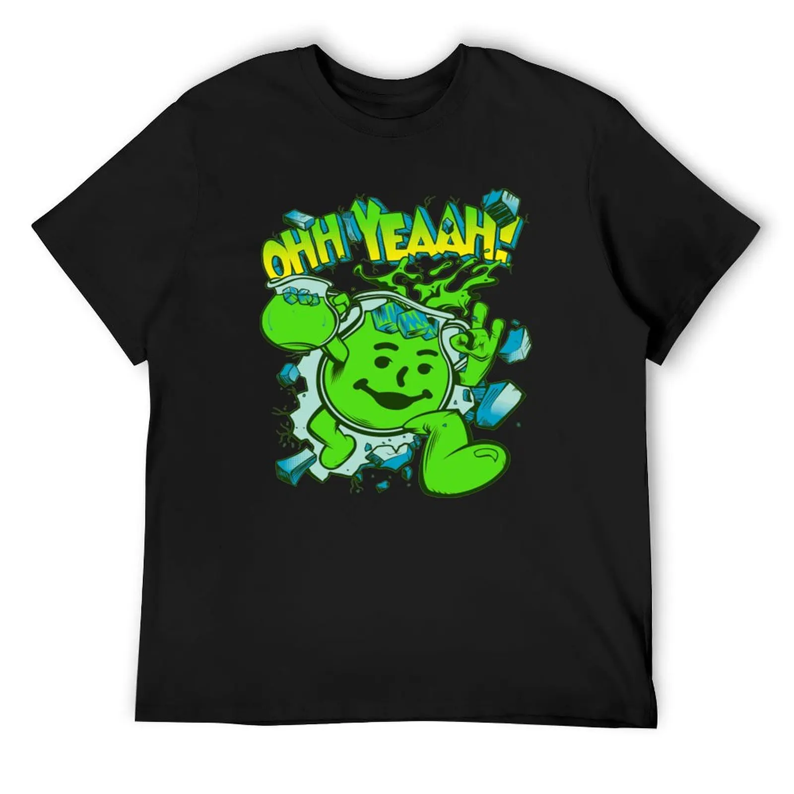 

Kool Aid Man OHH YEAH! Kool Aid Man Lime T-Shirt croswit shirt man plus size clothes anime tshirt clothing for men