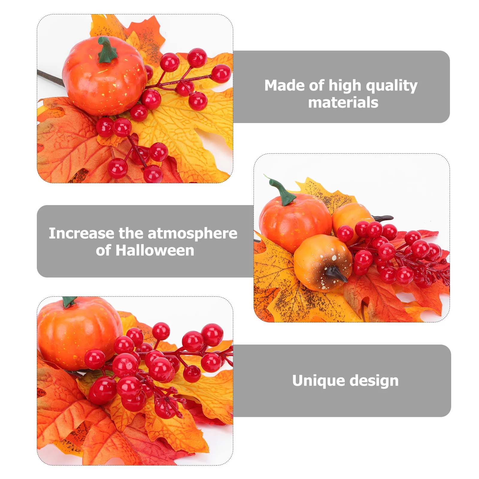 

3Pcs Simulation Pumpkin Halloween Decoration Premium Material Unique Design Party Gift Simulation Pumpkin Artificial Pumpkins