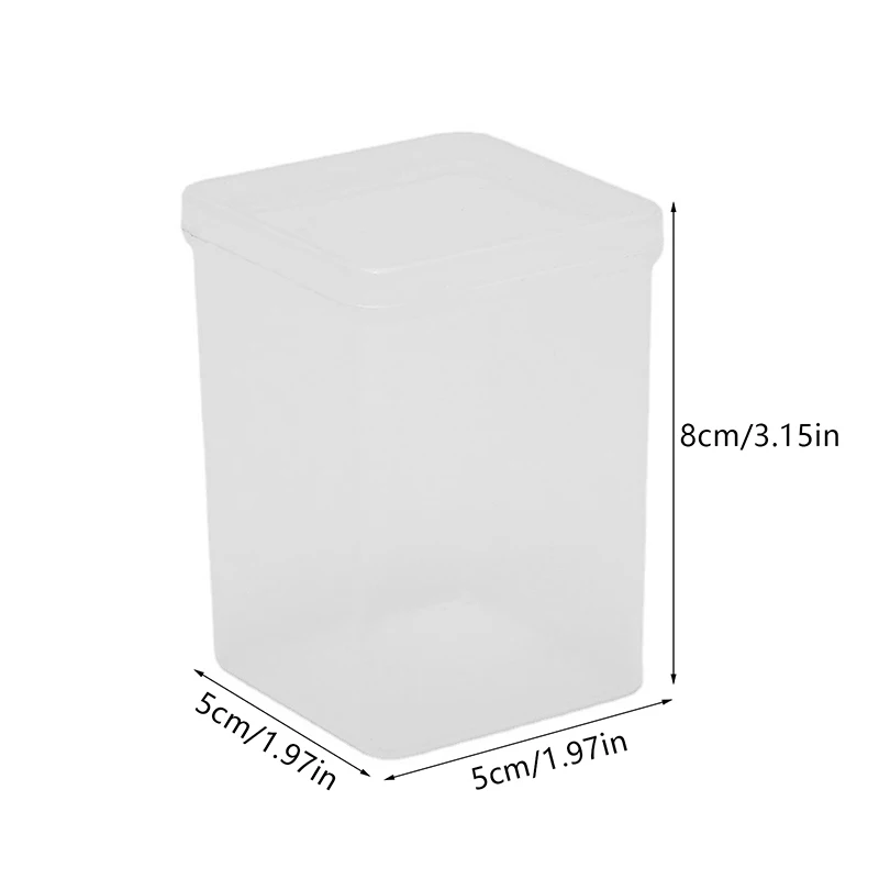 Acrylic Makeup Organizer Cotton Swabs Qtip Container Cosmetic Makeup Cotton Pad Organizer Jewelry Storage Box(Empty Box)