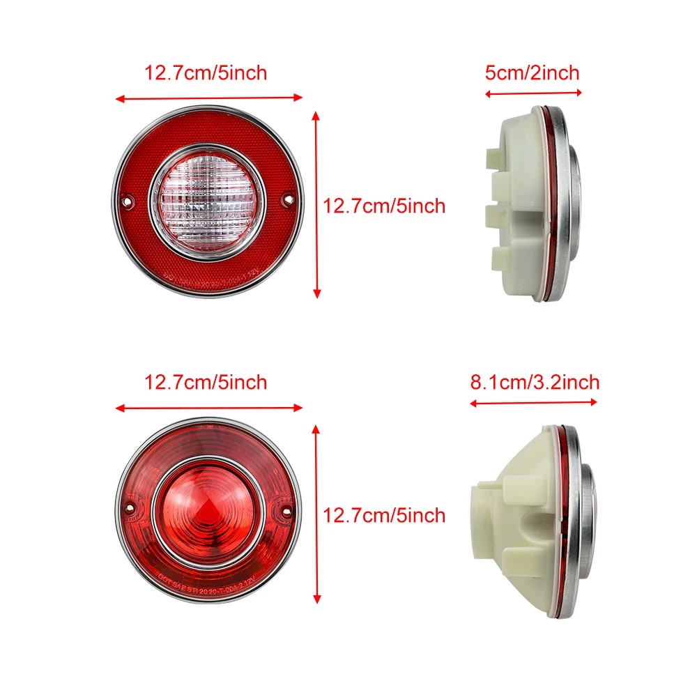 Tail Lights and Backup Lights Reproduction Light Lens Cover C3 for Corvette 1975 - 1979