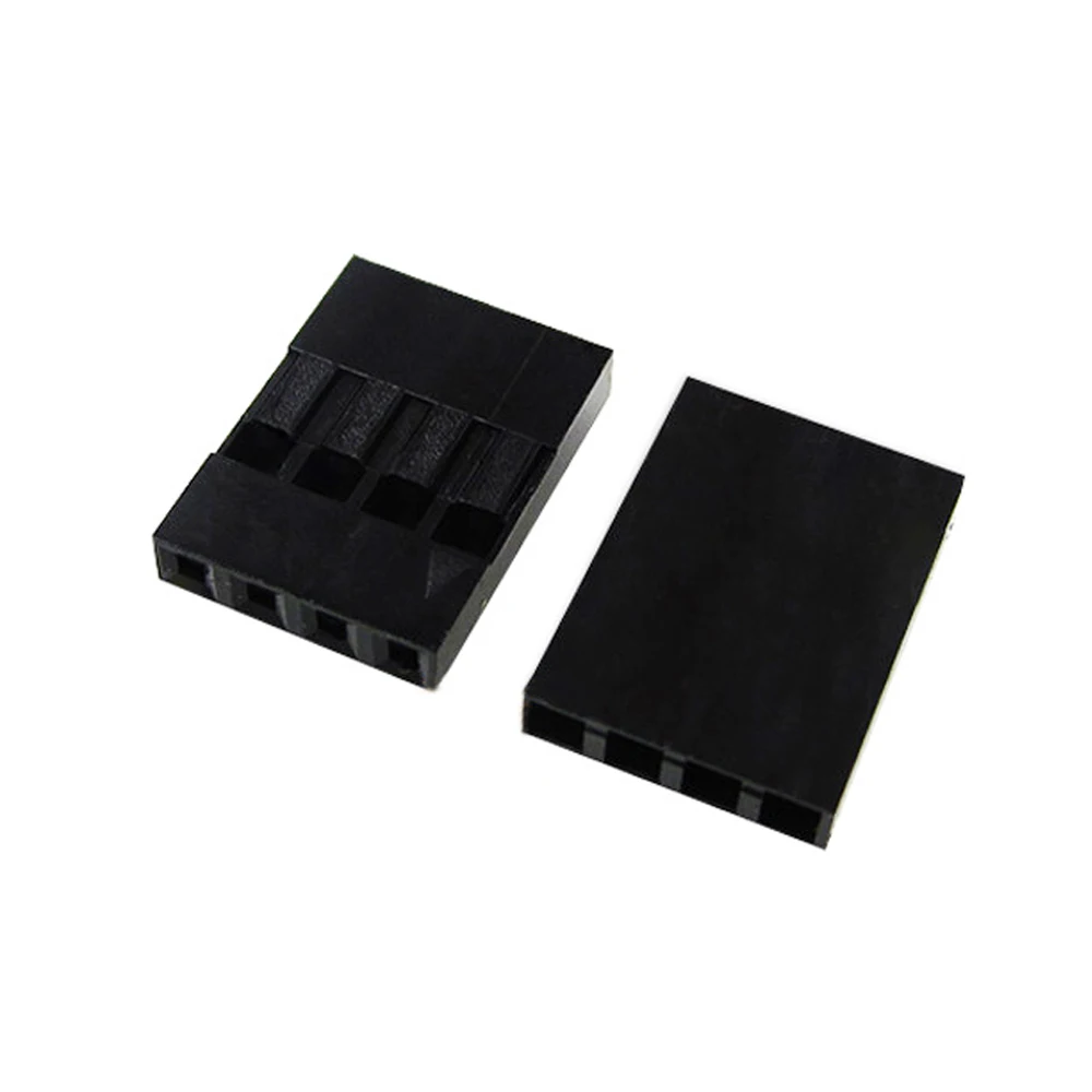 100 шт. Dupont головка 2,54 мм 4P 1X4P Dupont пластиковый корпус с контактной головкой разъем перемычка кабеля корпус вилка гнездо