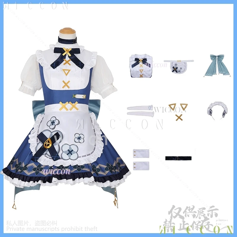 原神アニメゲーム Faruzan Jirai Kei 女の子コスプレアニメメイドドレスウィッグ衣装フルセット衣装ロールプレイ女性カスト
