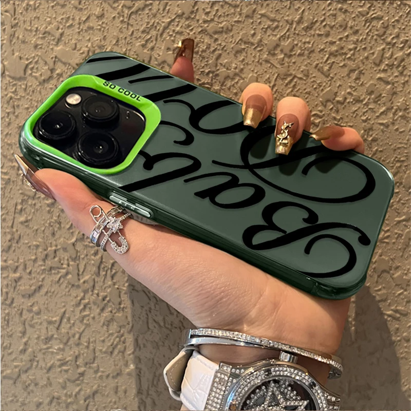 Funda de teléfono dura con letras en inglés y estilo creativo para Samsung Galaxy S25 Edge S24 S23 S22 S21 S20 Ultra Plus FE A56 A36 A26