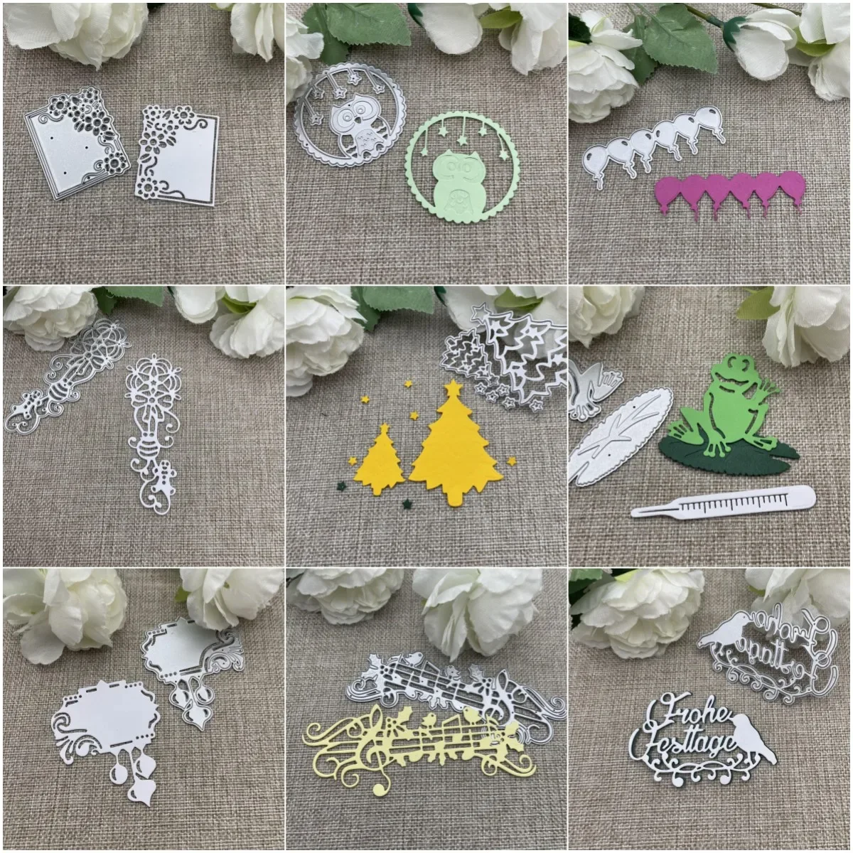 

Новые весенние рождественские декоративные металлические вырубные формы-трафареты для скрапбукинга, рукоделия и декоративной вырезки.