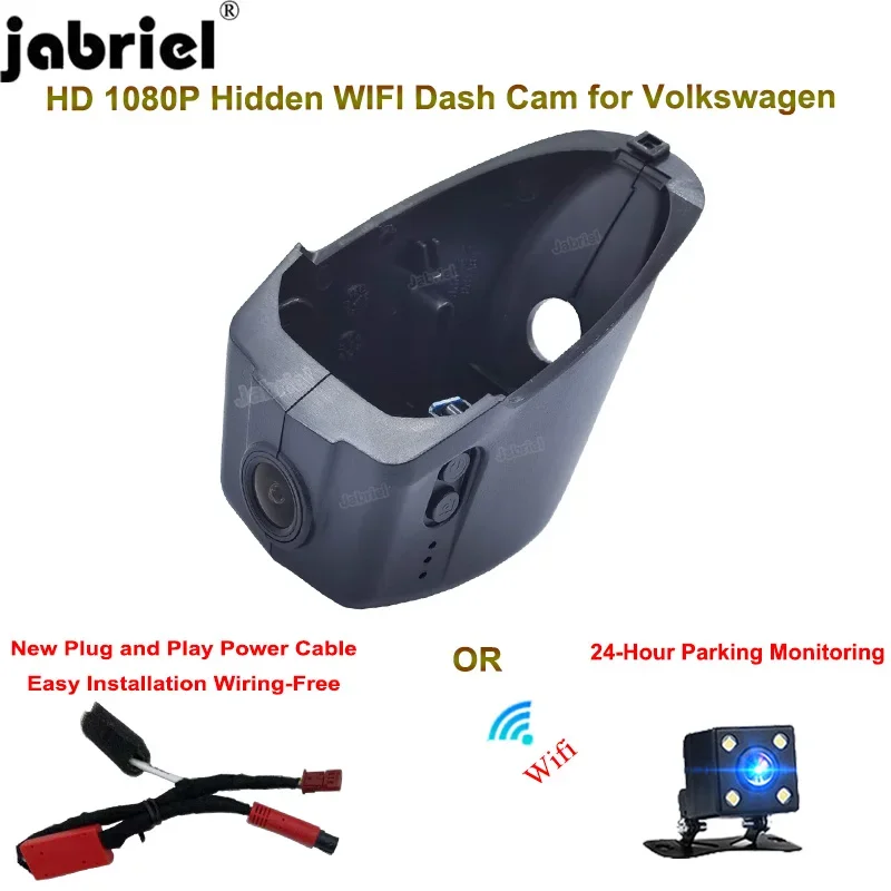 Plug and Play FHD WIFI Auto DVR Kameras für Volkswagen VW Passat CC 2015-2017 24H Dash Cam Fahren Recorder für Skoda Superb