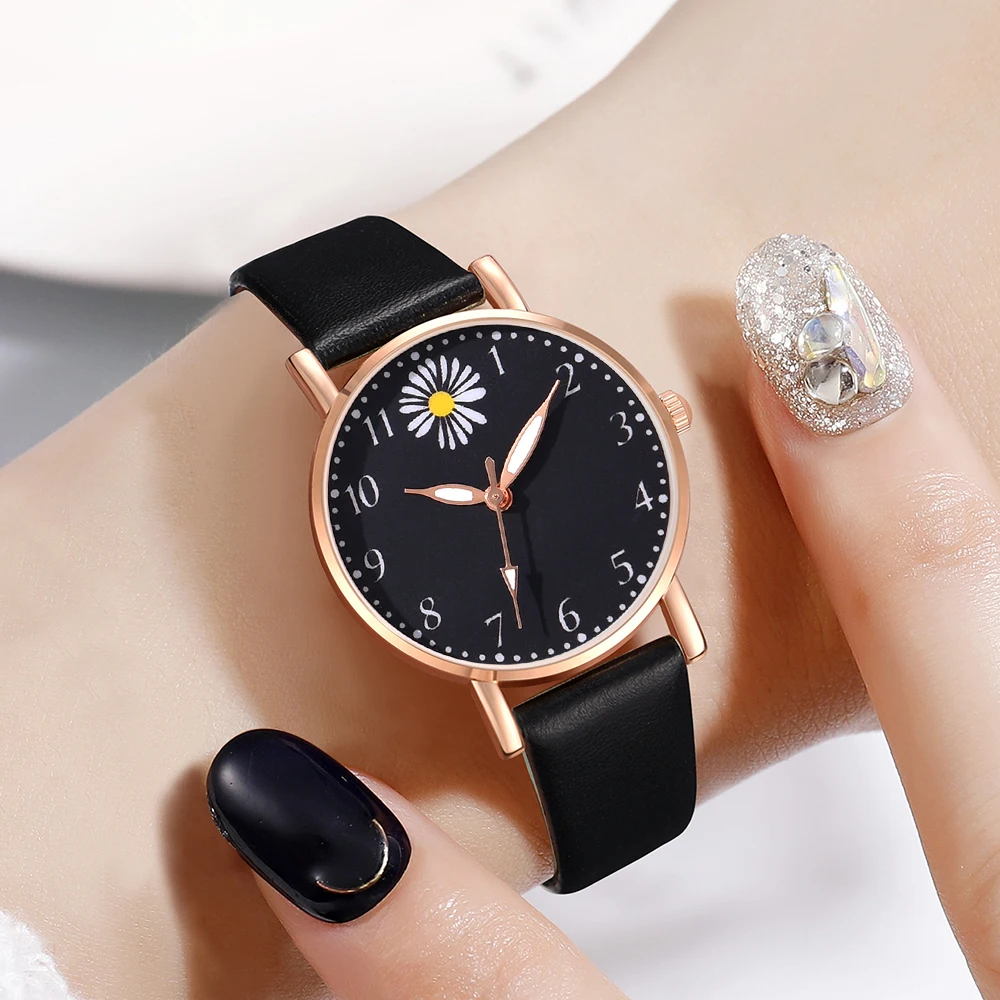 1Pcs Black Fashionable Minimalist Watch Luxurious Couple Steel Strip Casual Quartz Watch Is The Perfect Gift For Her