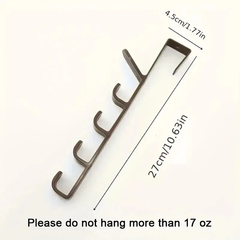 1Pc Bedroom Door Hanger Clothes Hanging Rack Over The Door Plastic Home Storage Organization Hooks, Purse Holder For Bags Rails