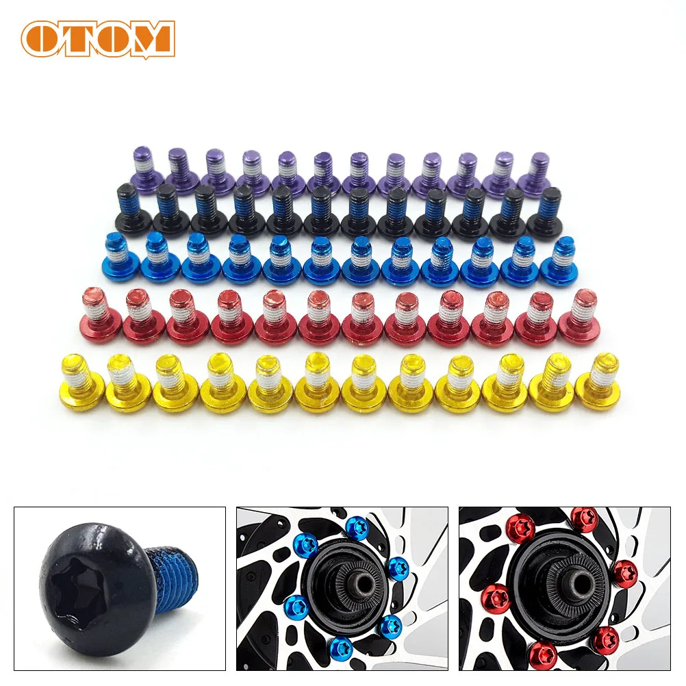 OTOM Motorcycle T25 M5*10 Front Brake Disc Screws Torx Head Rotor Bolts For Sur-Ron Light-bee Electric Off-road Pit Dirt Bikes