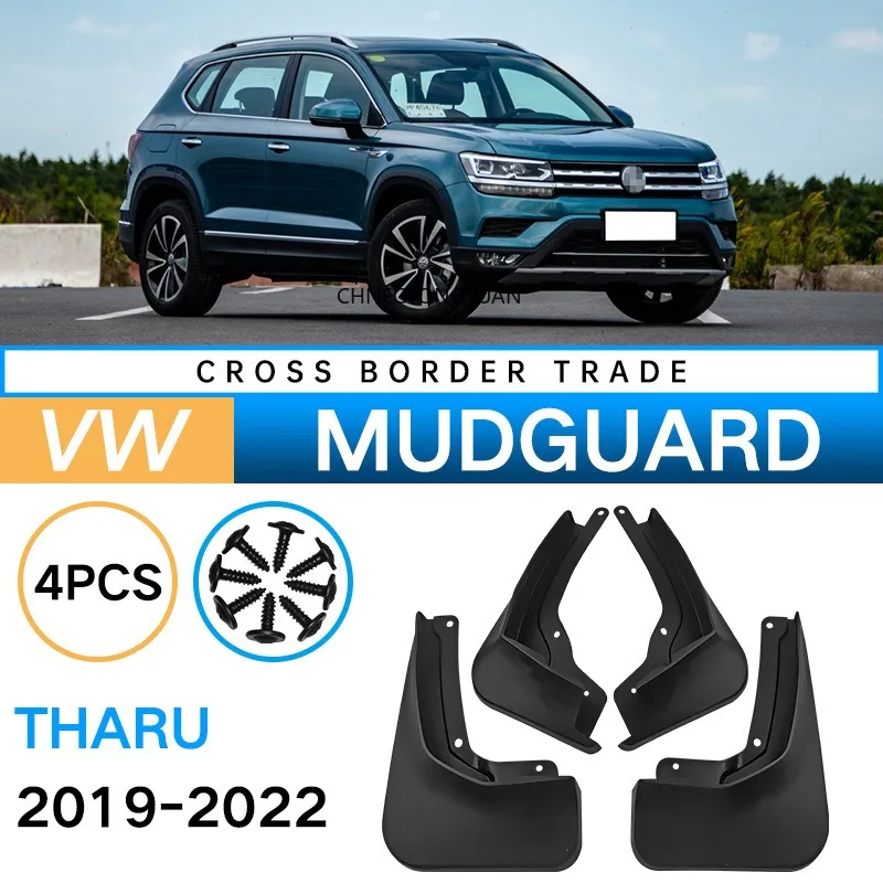 

4pcs Mud Flaps for Volkswagen VW Taos Tharu 2018~2025 2019 Mudguards Splash Fender Flares Spoiler Wheel Guards Cover Accessories