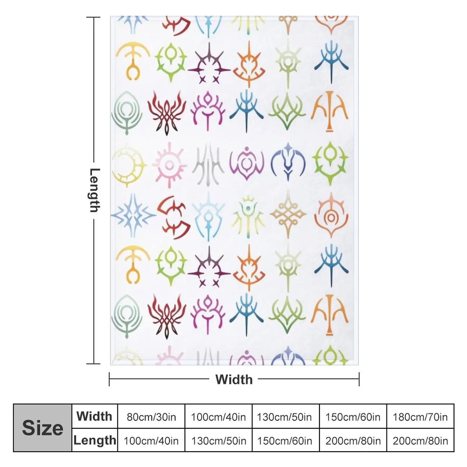 The crests - colored version Throw Blanket blankets and blankets Blanket Sofa