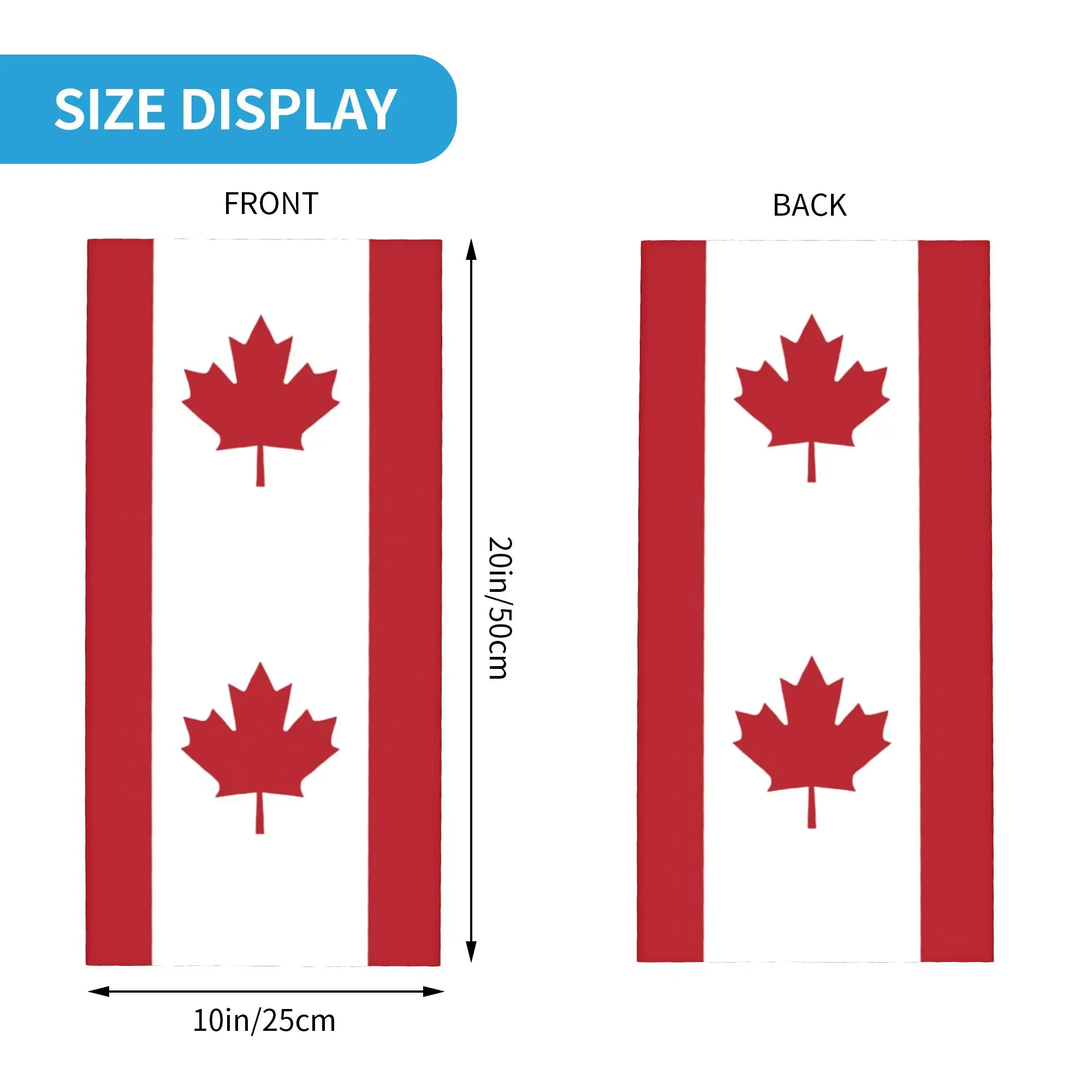 Custom Flag of Canada Winter Headband Neck Warmer Men Women Ski Cycling Tube Scarf Patriotism Face Bandana Gaiter