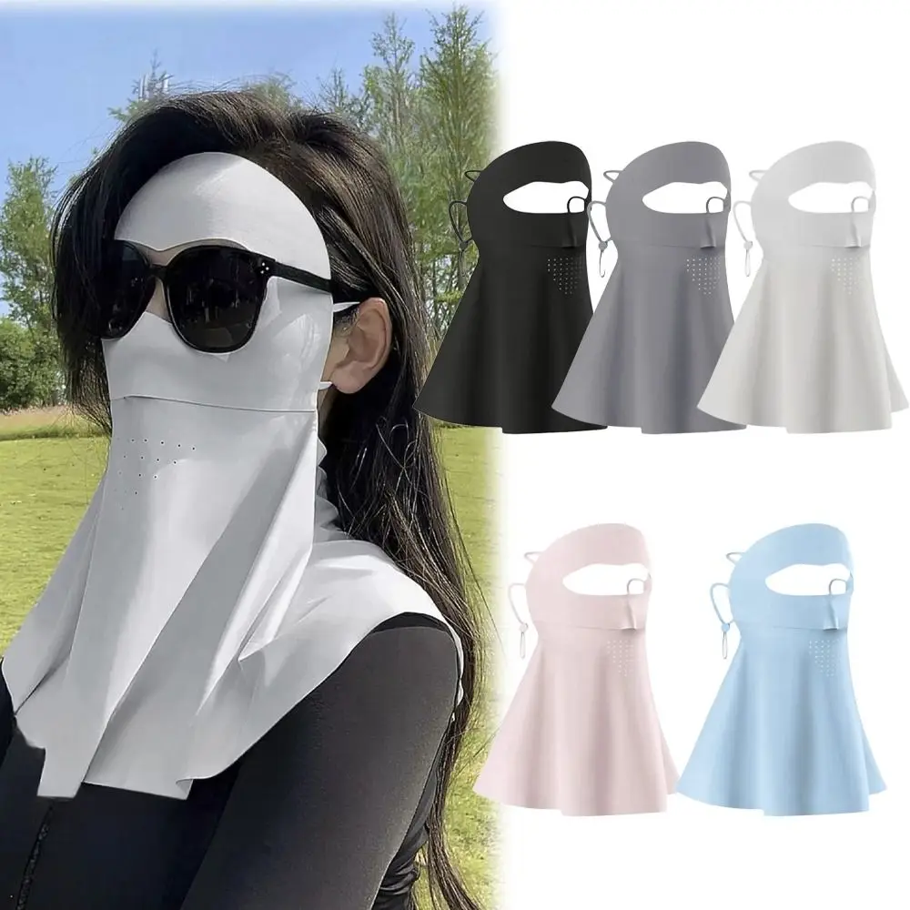 

New Long Neck Sunblock Mask Breathable UPF 50+ Full Face Mask 360° UV Protection Flap Wraps Face Cover for Cycling Driving
