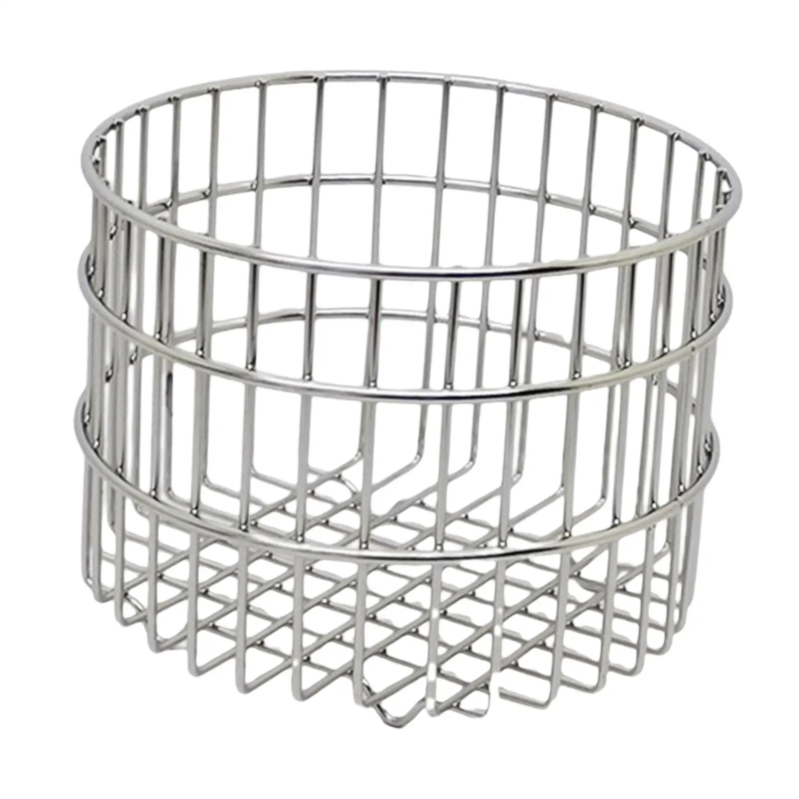 Wire Basket Portable Round Versatile Fruit Bowl for Dormitory Kitchen Office