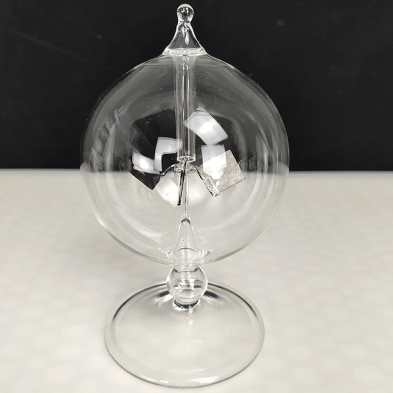 Solar Crookes Radiometer Glass Windmill Handmade Toy for Party Home Decoration Gift Transparent